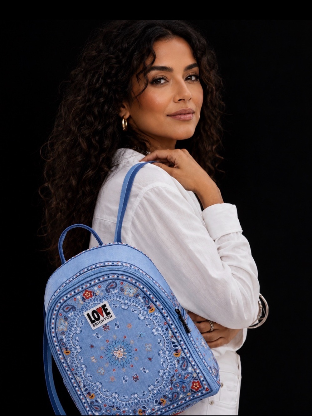 NWT Brighton blue Bandana love paisley backpack- still in plastic❤️❤️